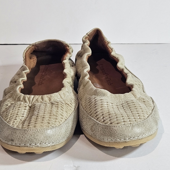 L'amour Des Pieds Womens Leather Ballet Slip-On Flats 8.5 Tan Textured Boho Chic - Picture 5 of 11